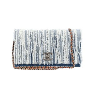 Chanel Denim Shoulder Bag Blue